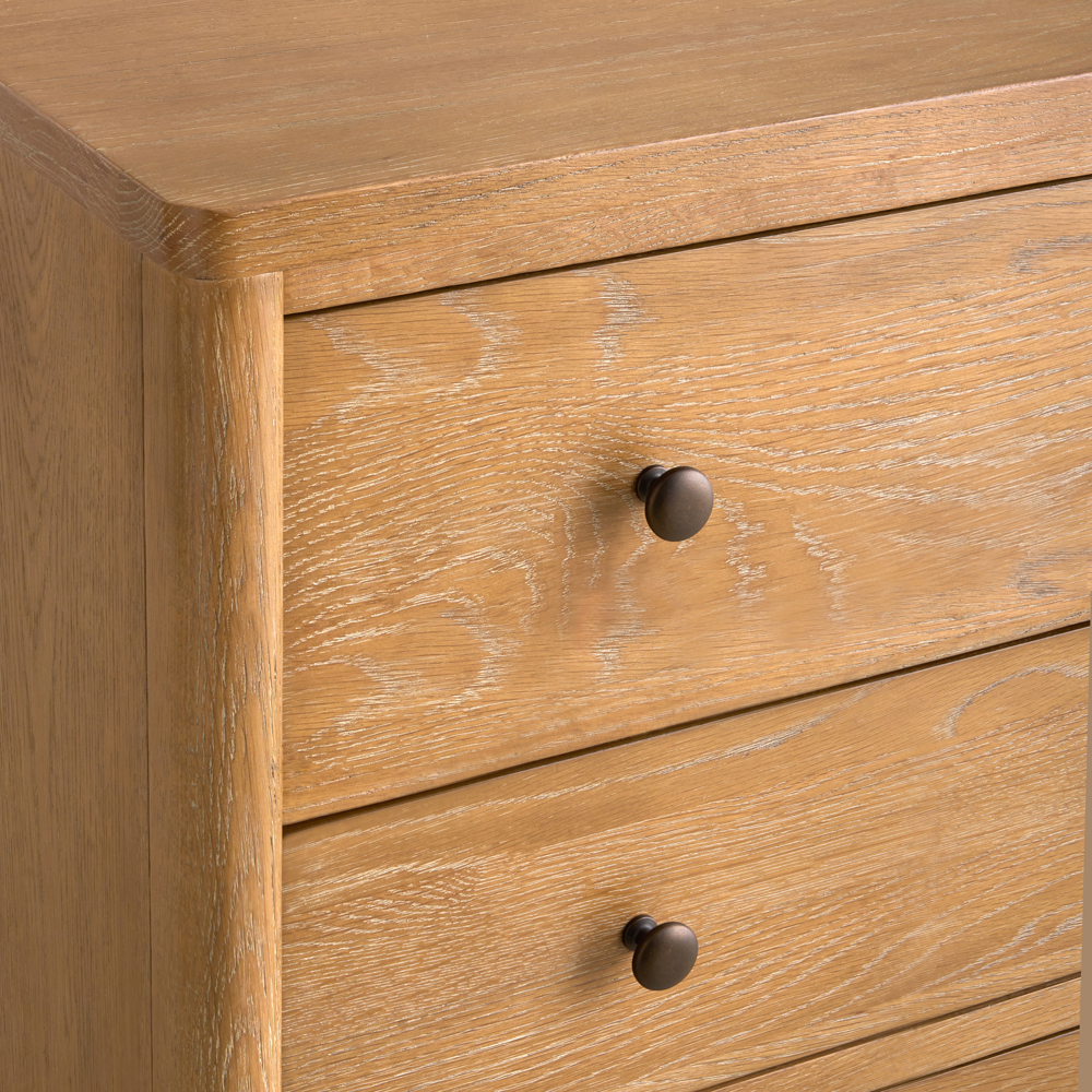 Adina 3 Drawer Chest, Weathered Oak